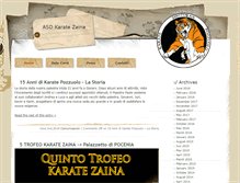 Tablet Screenshot of karatezaina.com